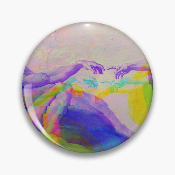 Item preview, The Creation of Adam from Michelangelo Glitched (Digitally Enhanced) designed and sold by Mr. Gattax.
