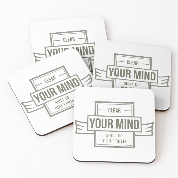 Item preview, Clear Your MIND Shut Up And TRAIN ✪ Calisthenics Gym Fit Fam Workout Motto for Training Session designed and sold by Naumovski.