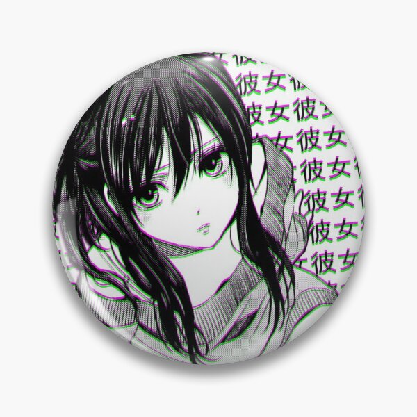 Item preview,  GIRLFRIEND (BLACK AND WHITE) - SAD JAPANESE ANIME AESTHETIC designed and sold by PoserBoy.