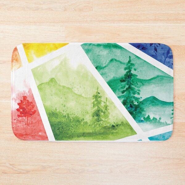 Item preview, Rainbow Landscapes in Watercolor designed and sold by Kelly Roy.