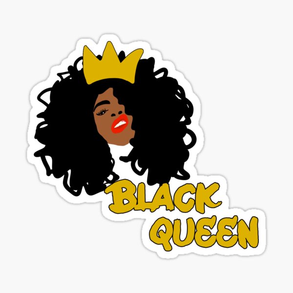 "Black Queen Swag With Crown" Sticker for Sale by blackartmatters