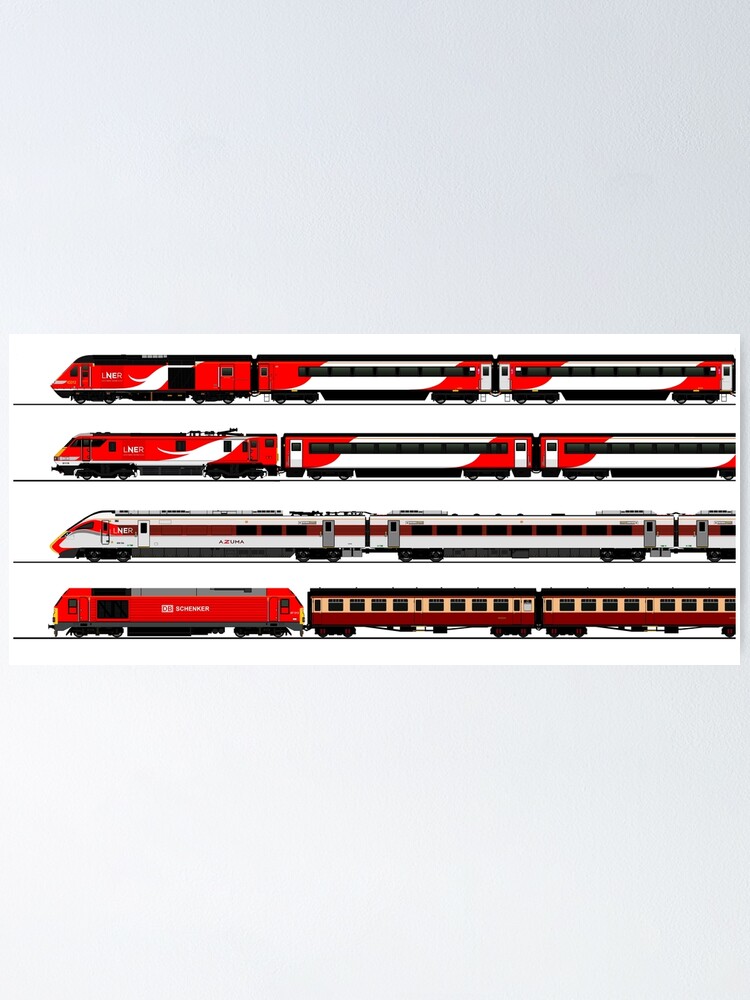 Alternate view of LNER TRAINS Poster