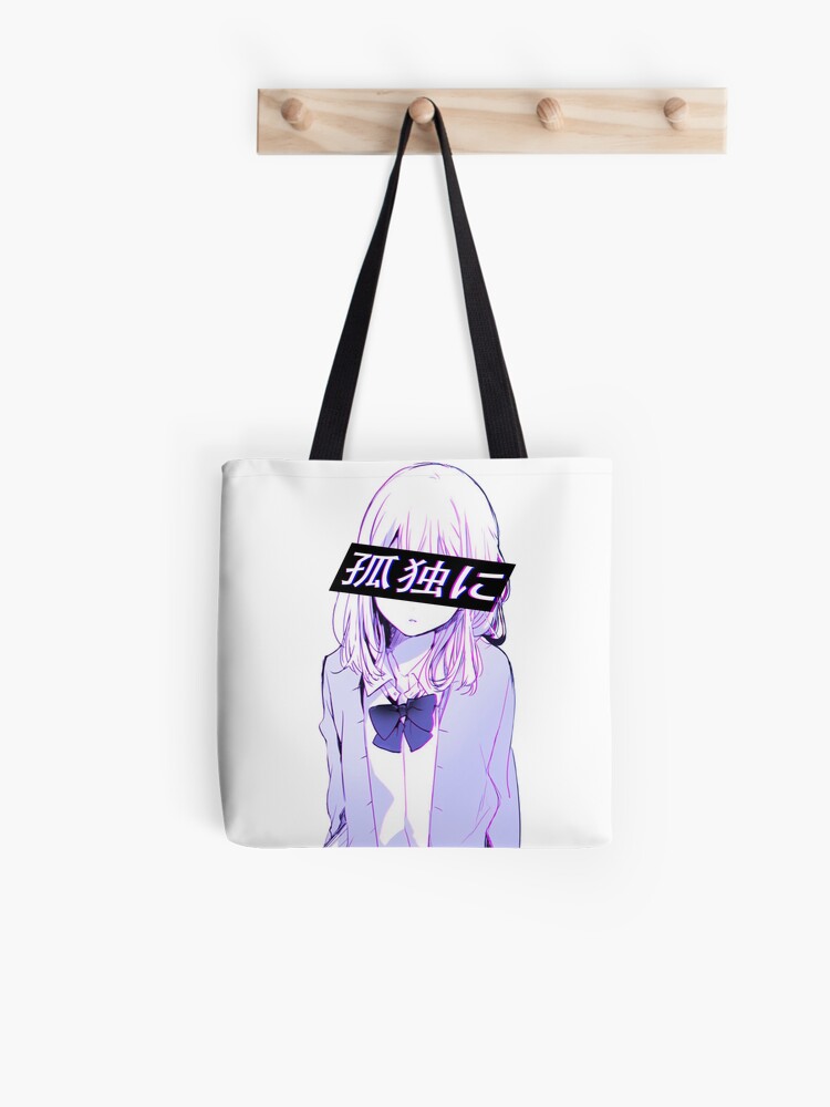 STUDY - SAD JAPANESE ANIME AESTHETIC Tote Bag by Poser_Boy