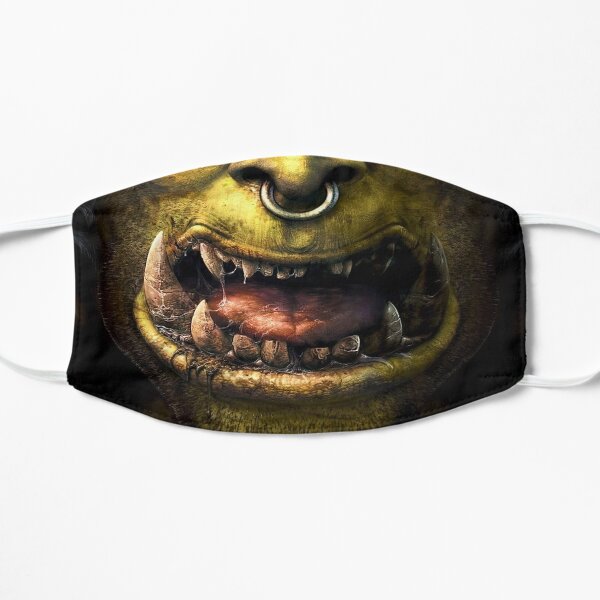 Ork Krieger Mund Flache Maske