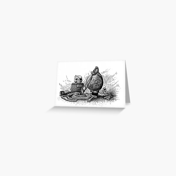 A World of Pirates Greeting Card