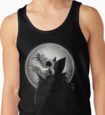 Skull Wolf Howl Tank Top