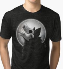 Skull Wolf Howl Tri-blend T-Shirt