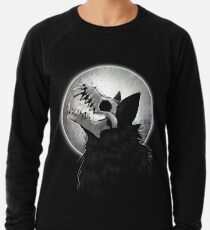 Skull Wolf Howl Lightweight Sweatshirt