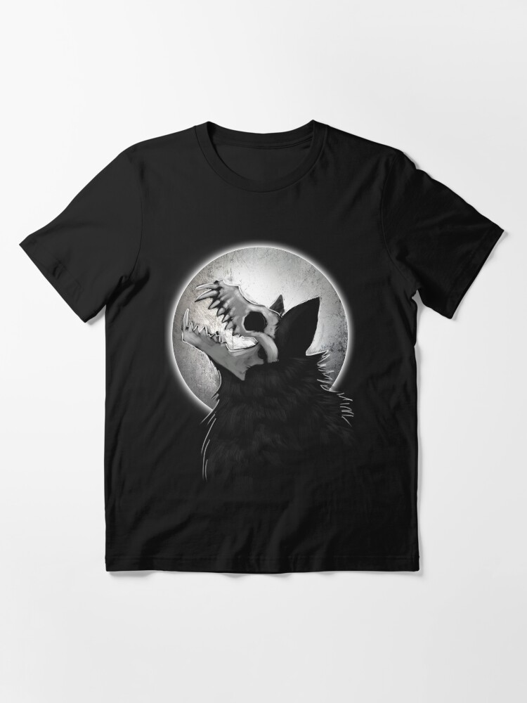 Alternate view of Skull Wolf Howl Essential T-Shirt