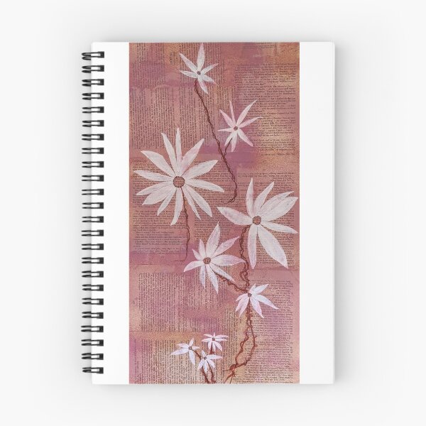 Item preview, painted daisies over text with distressed background designed and sold by Erin Lanier.