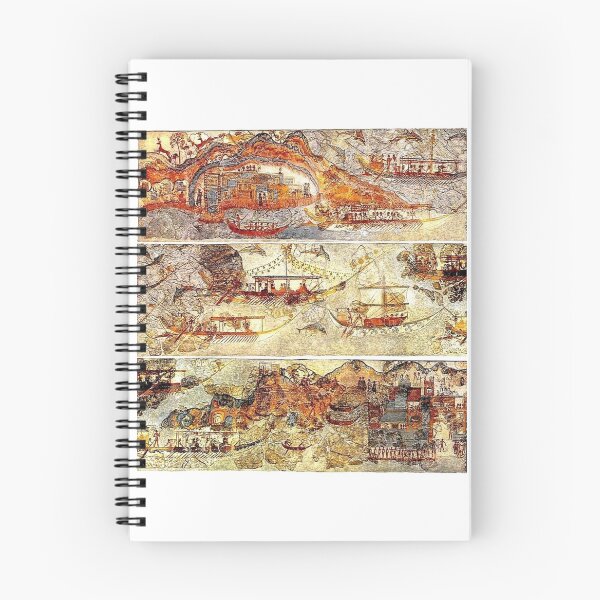 Item preview, Minoan Admirals Flotilla Fresco in Three Panels designed and sold by W. Sheppard Baird.