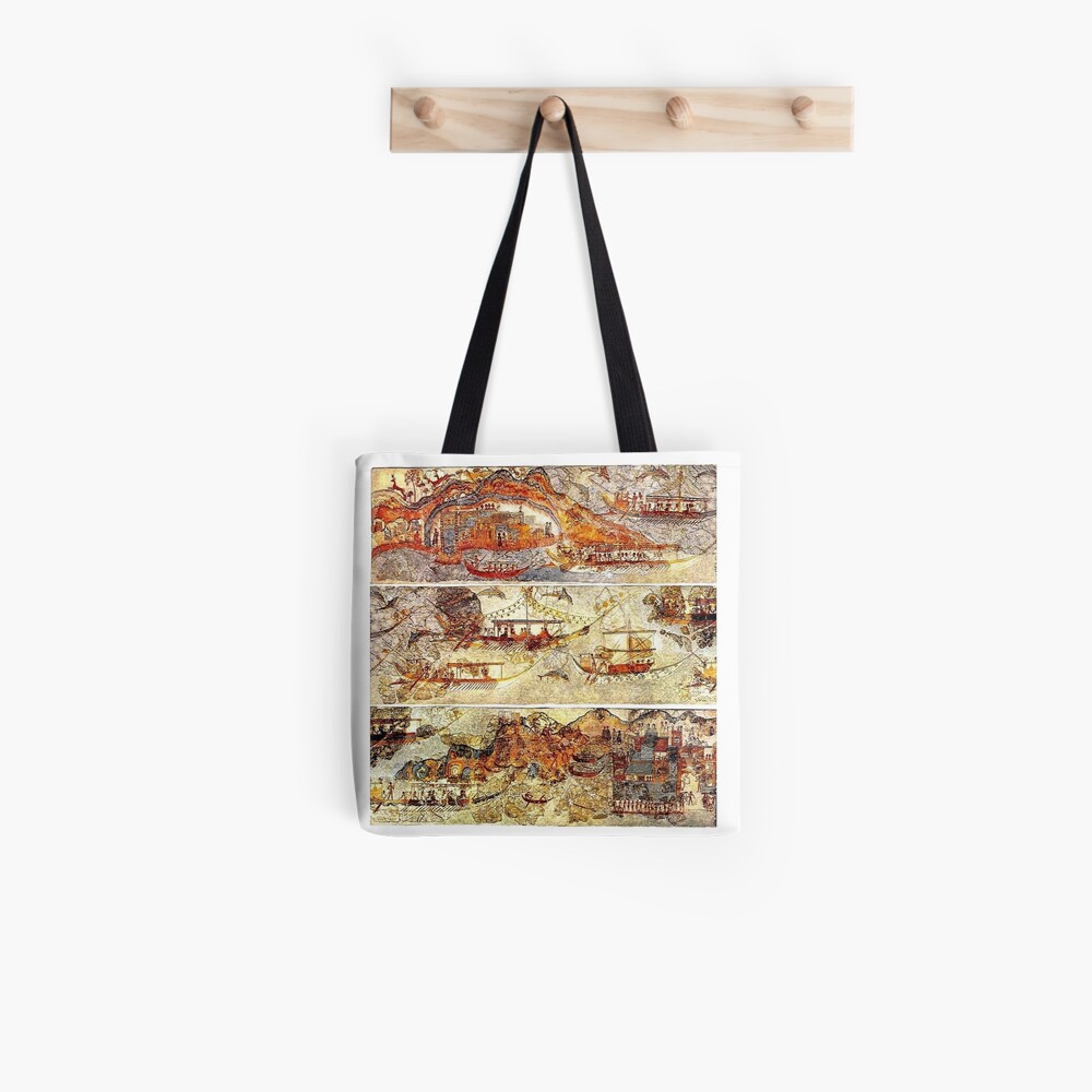 Small Three-Panel Tote Bags