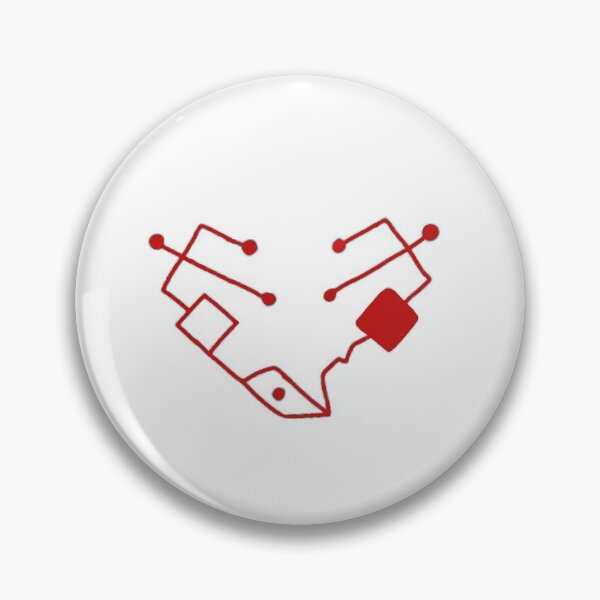 Item preview, She-ra heart of Etheria failsafe symbol, heart in first ones writing red designed and sold by iamskypup.