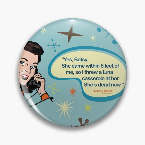 Item preview, Peggy Calls Betsy! Retro Housewife By Bobby West designed and sold by BobbyWest1965.