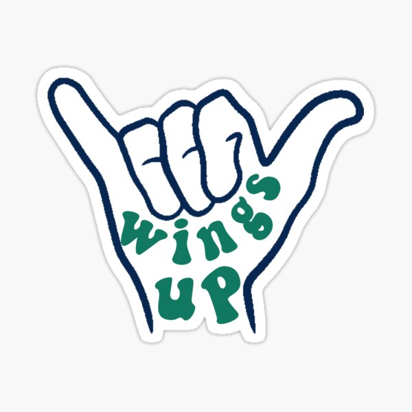 "FGCU Wings Up" Sticker for Sale by graciedough Redbubble