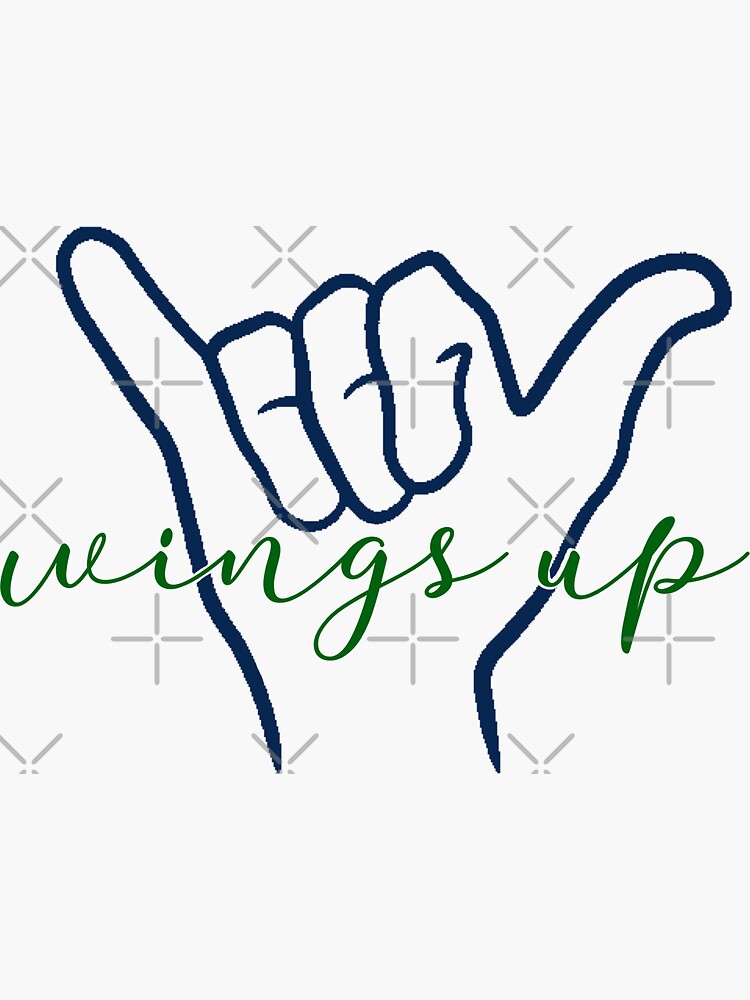 "FGCU Wings Up" Sticker for Sale by graciedough Redbubble