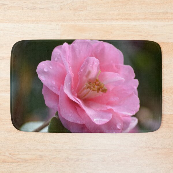 Item preview, Pink Camellia with raindrops designed and sold by lizdomett.