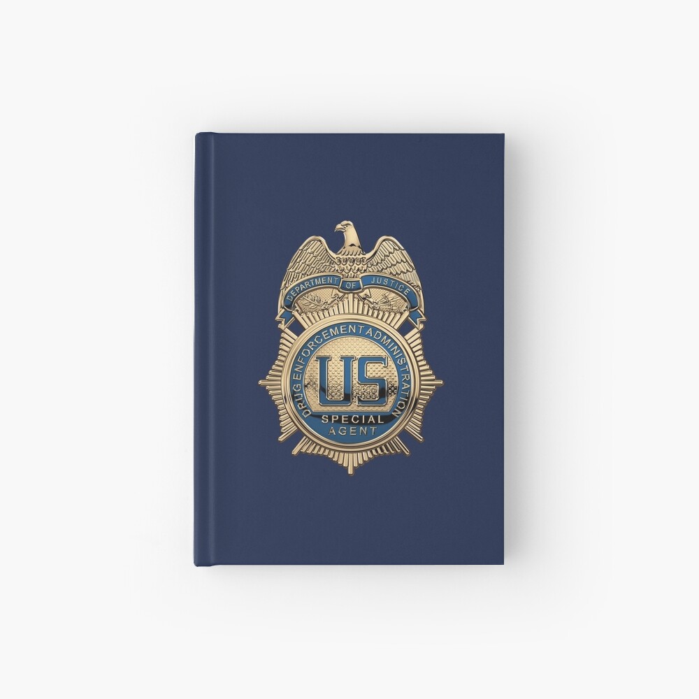 Drug Enforcement Administration Dea Special Agent Abzeichen Uber Blue Velvet Notizbuch Von Captain7 Redbubble