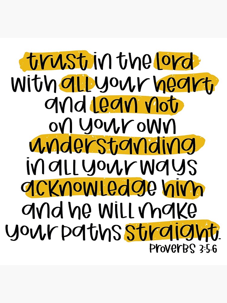 Proverbs 3 5 6 ESV Greeting Card Ubicaciondepersonas cdmx gob mx