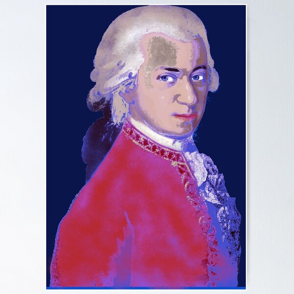 Vista previa del artículo con la obra «Mozart», diseñado y vendido por painterfrank.