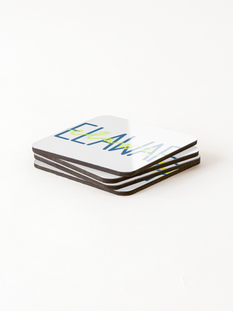 Thumbnail 4 of 5, Coasters (Set of 4), Delaware Lettering designed and sold by izzysterett.