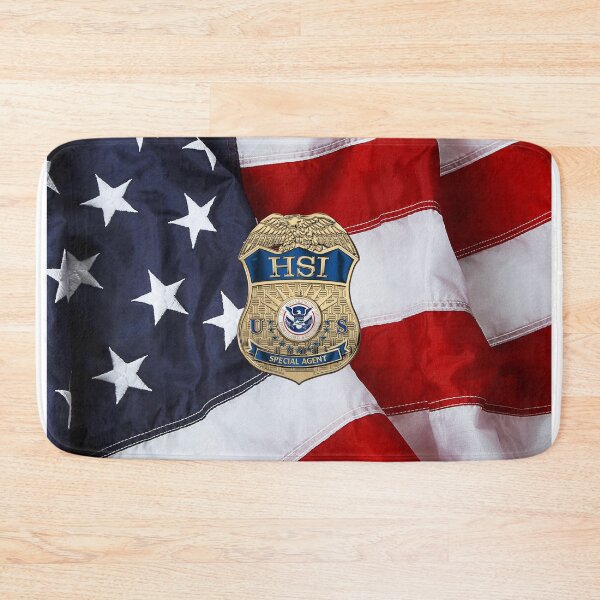 Item preview, Drug Enforcement Administration - DEA Special Agent Badge over American Flag designed and sold by Serge Averbukh Art Studio.
