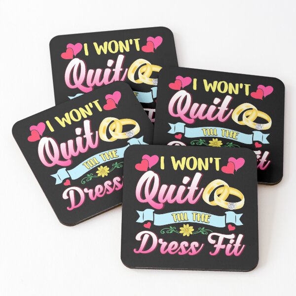 Item preview, Funny Bride Wedding Preparation Gift Fit In Dress Fitness Lose Weight Do Sports Training designed and sold by UniQueensShop.