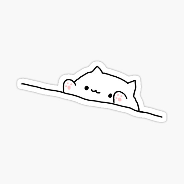 BONGO CAT - SAD JAPANESE ANIME AESTHETIC Sticker