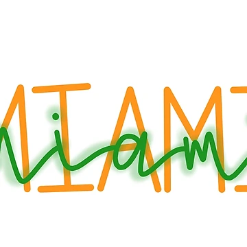 Artwork thumbnail, Miami Lettering by izzysterett