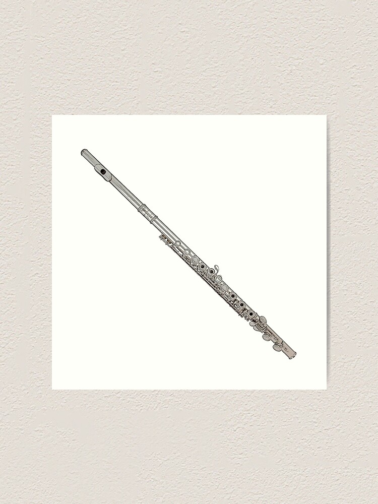 pencil sketch, bamboo flute - Stock Image - Everypixel
