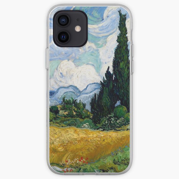 Wheat Field with Cypresses by Vincent van Gogh iPhone Soft Case