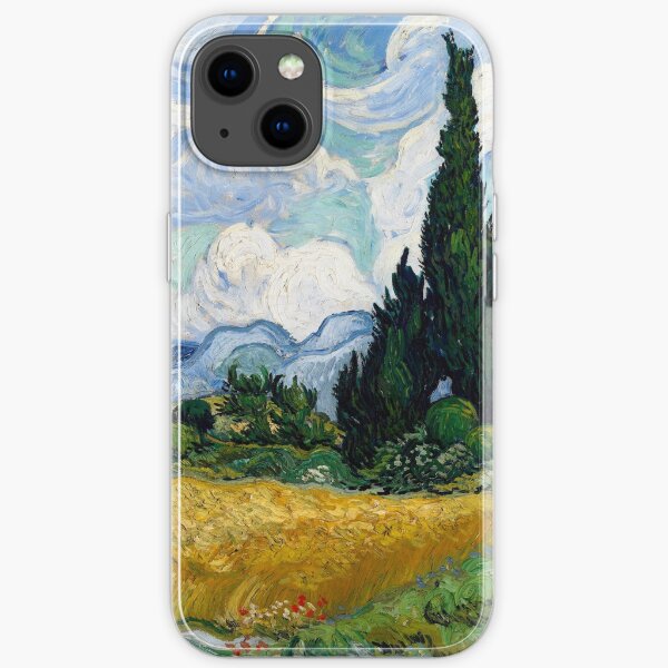 Wheat Field with Cypresses by Vincent van Gogh iPhone Soft Case