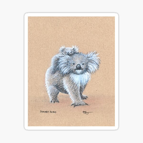 Koala and Baby Sticker