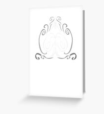 Wind Spade - White Wire Greeting Card