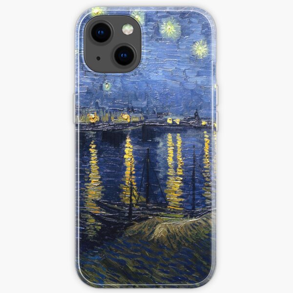 Sternenklare Nacht über der Rhone von Vincent van Gogh iPhone Flexible Hülle