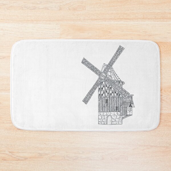 Item preview, Windmill - black and white designed and sold by MagicMama.