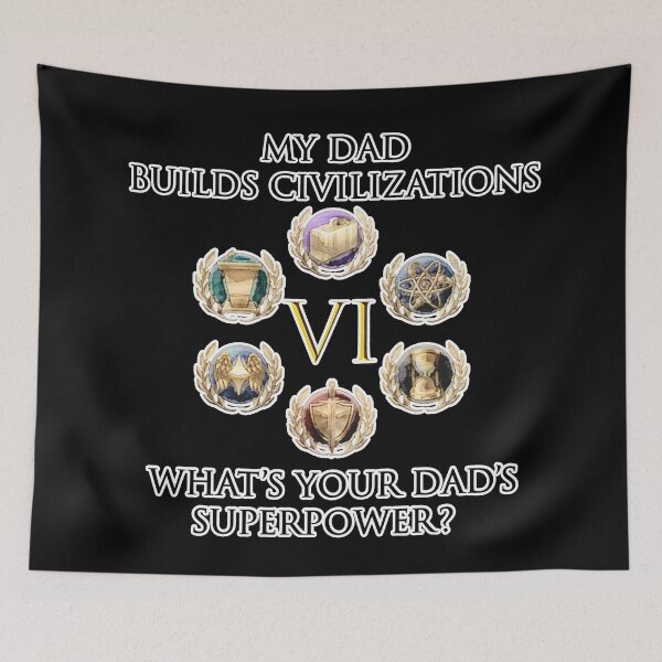 Item preview, Civ VI Superpower (Black) designed and sold by Image NDesign.