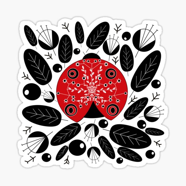 Happy Ladybug Sticker