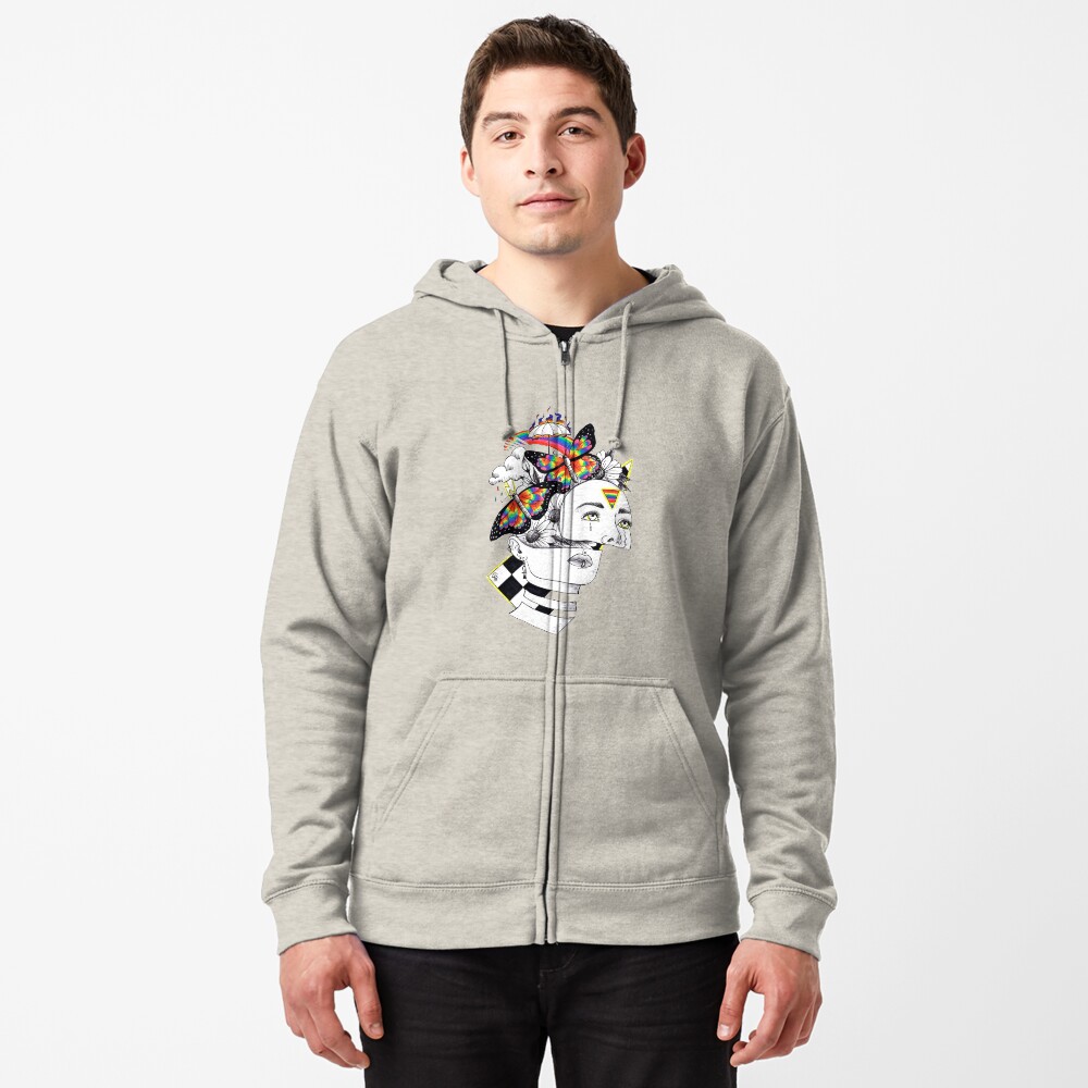 Item preview, Zipped Hoodie designed and sold by ArtByO.