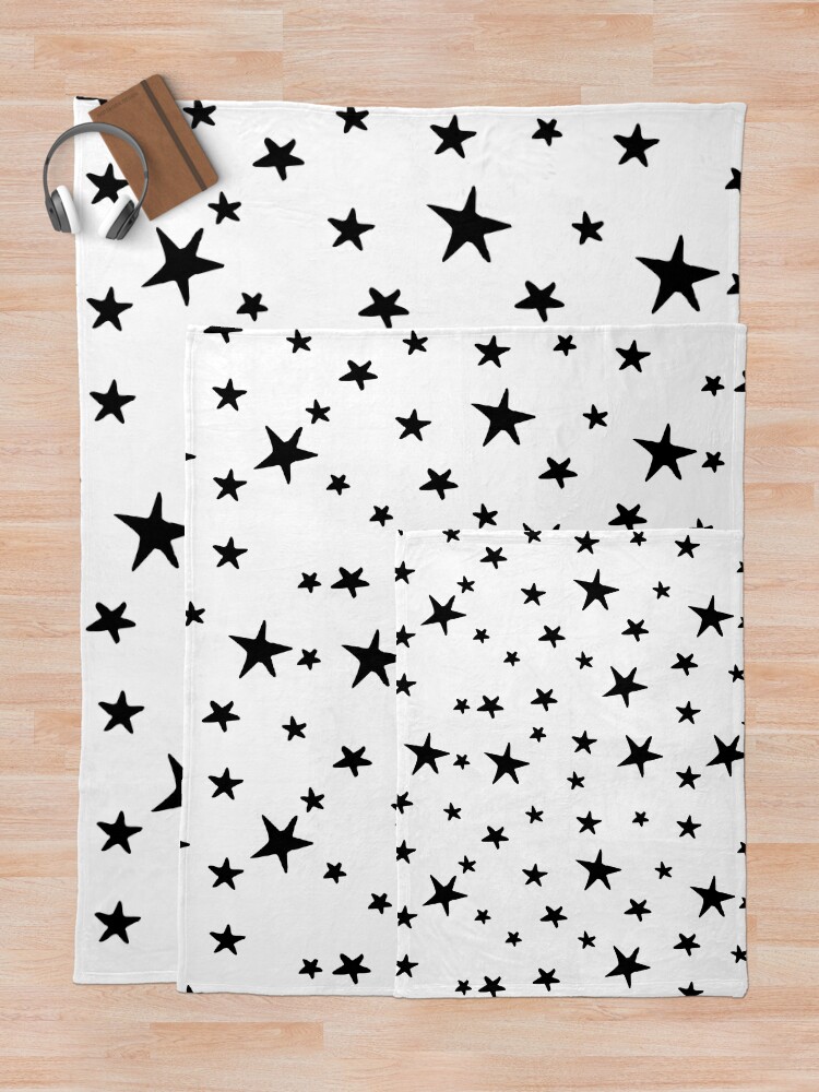 Black and white discount star throw blanket