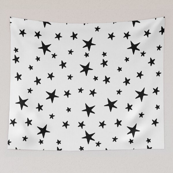 Item preview, Stars - Black on White designed and sold by fancyashell.