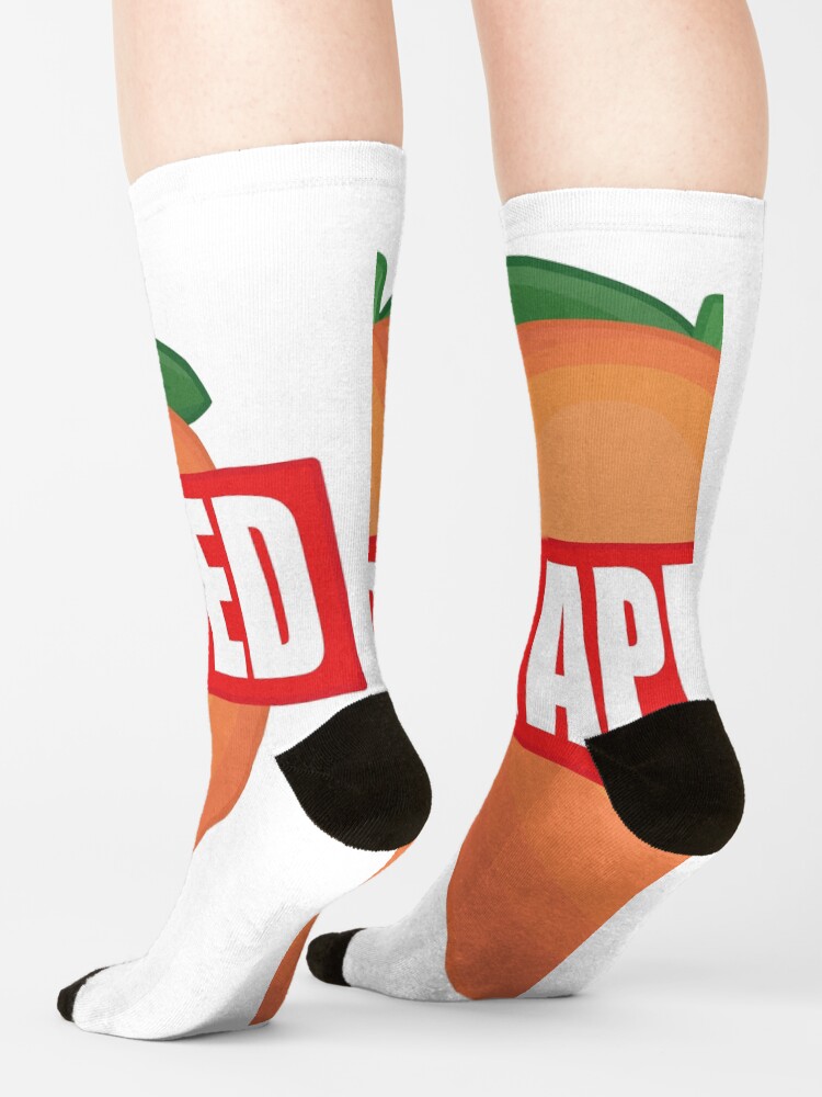 "FDA APPROVED PEACH EMOJI" Socks by skizle Redbubble