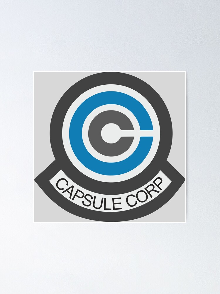 Capsule Corp Logo Poster By Jiujiuarts Redbubble