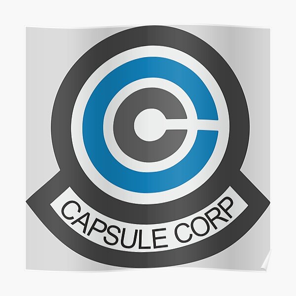 Capsule Corp Logo Poster By Jiujiuarts Redbubble