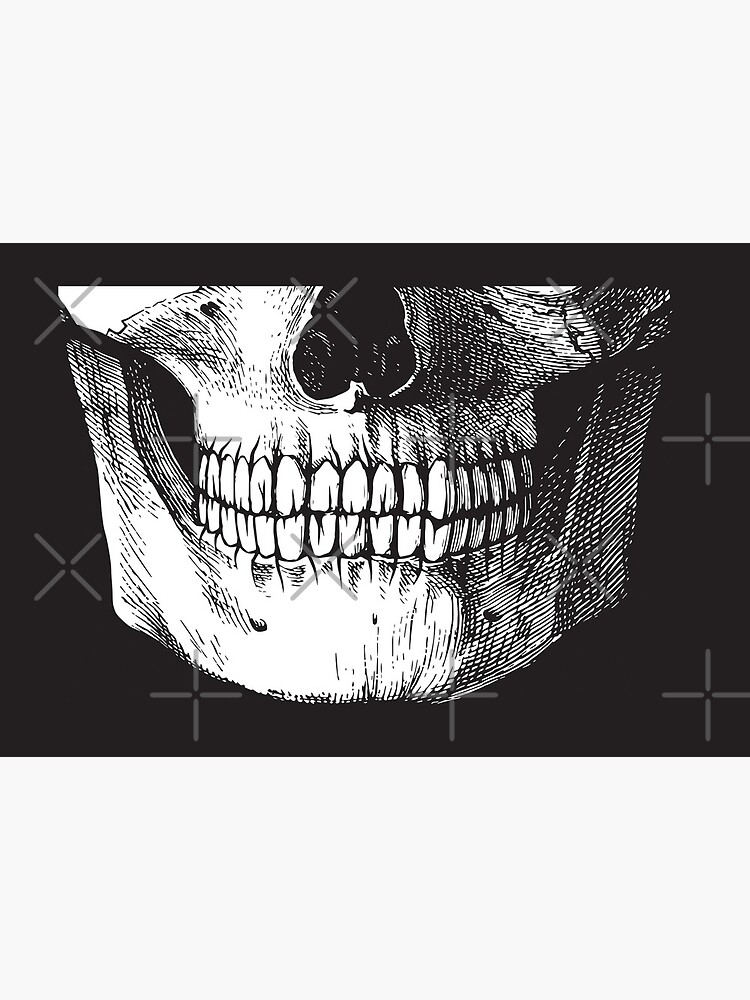 Black ink skull by GrayHareCards