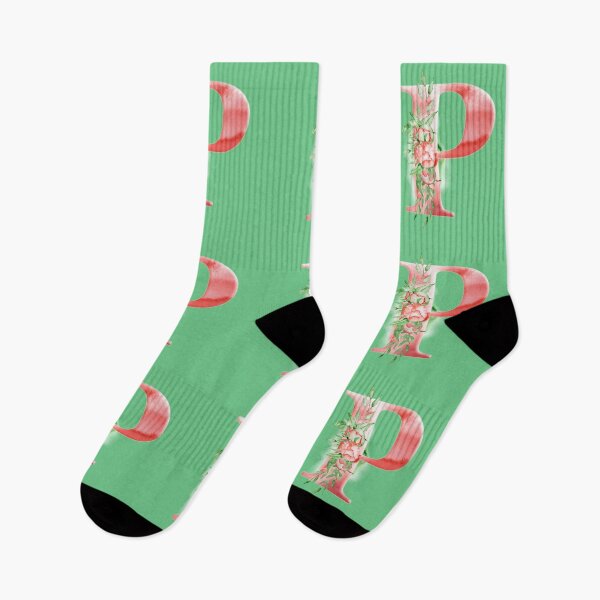 Item preview, Floral Watercolor Monogram - P - Green designed and sold by MysticMagpie.