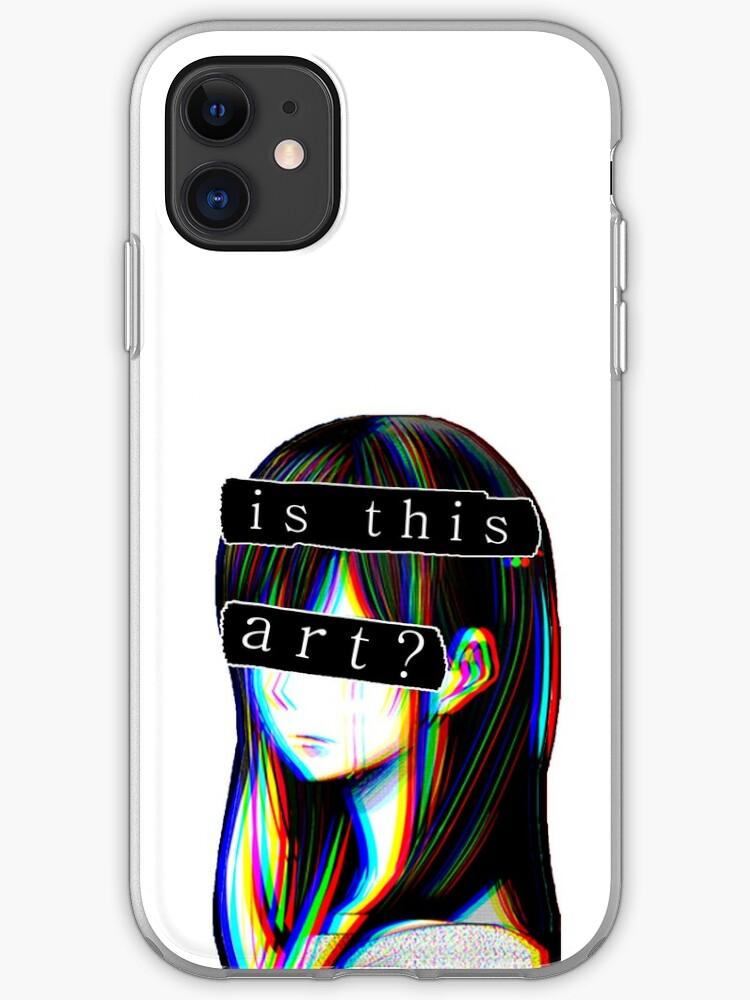 This Art Outline Sad Japanese Anime Aesthetic Iphone Case Cover By Poserboy Redbubble