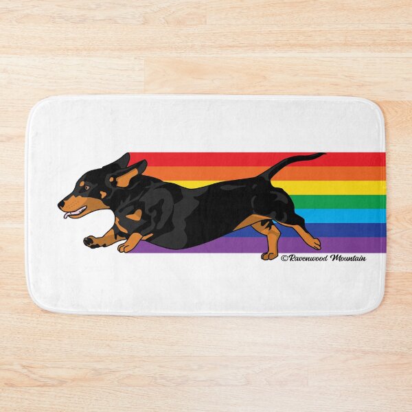 Item preview, Rainbow Dashing Dachshund designed and sold by Ravenwood-Mtn.
