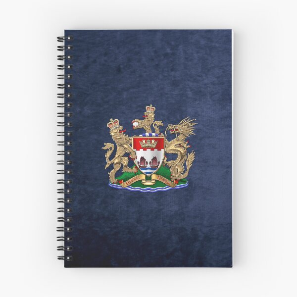 Item preview, Hong Kong - 1959-1997 Coat of Arms over Blue Velvet designed and sold by Serge Averbukh Art Studio.