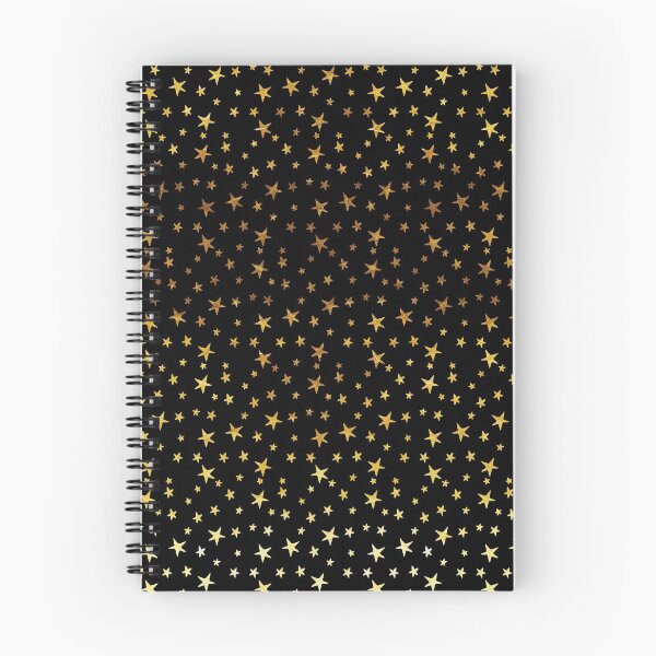 Aperçu de l'œuvre Mini étoiles - or sur noir créée et vendue par fancyashell.